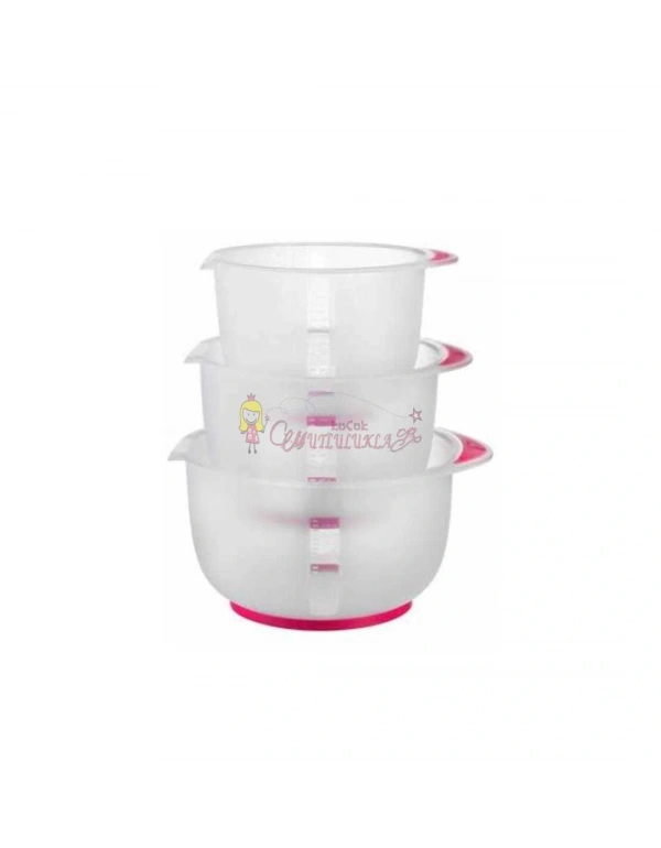 3lü Mikser Plastik Karıştırma Kabı