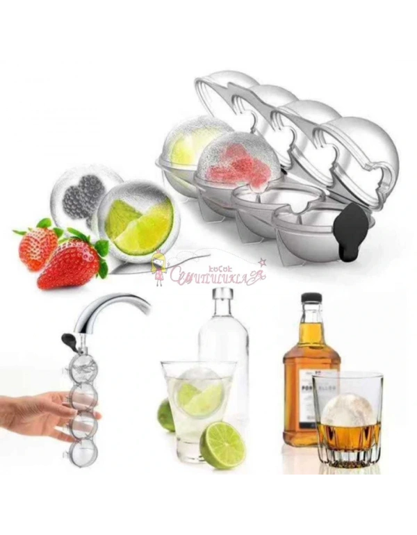 4lü Küre  Buz Kalıbı