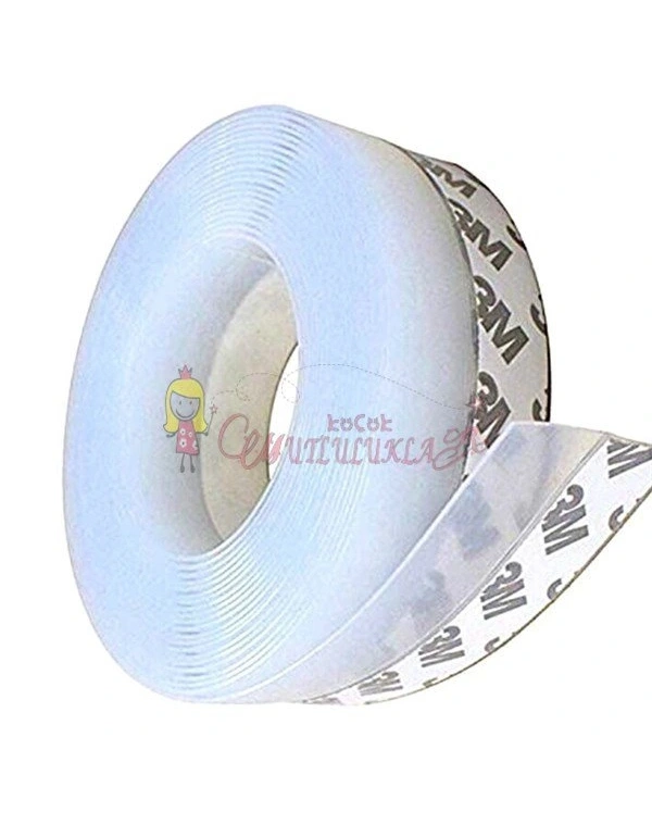 5 Metre Ayarlanabilir Uzunluk Pencere ve Kapı Eşiği Bandı Kendinden Yapışkanlı Silikon Şerit Bant