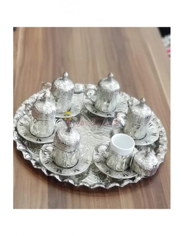 6 KİŞİLİK OSMANLI KAHVE TAKIMI