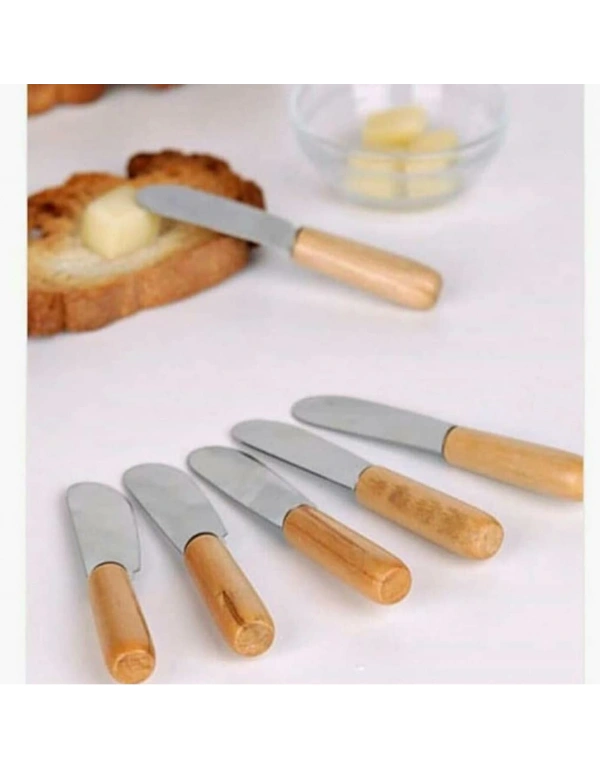 6LI AHŞAP SAPLI TEREYAĞ BIÇAĞI