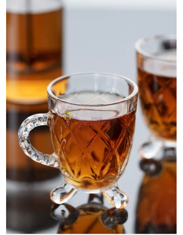 6lı AYAKLI ÇAY FİNCANI