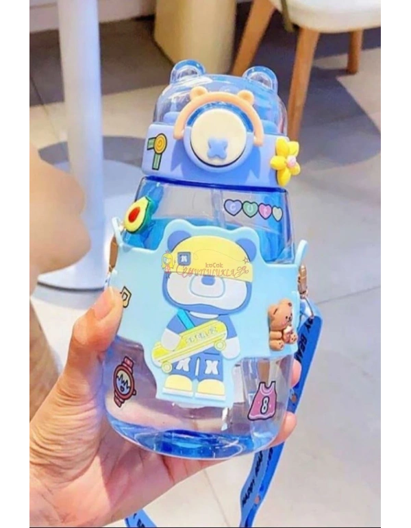 680 ML Sevimli Figürlü Matara Su Şişesi Suluk Bpa Free Çocuk Suluk Okul Suluğu
