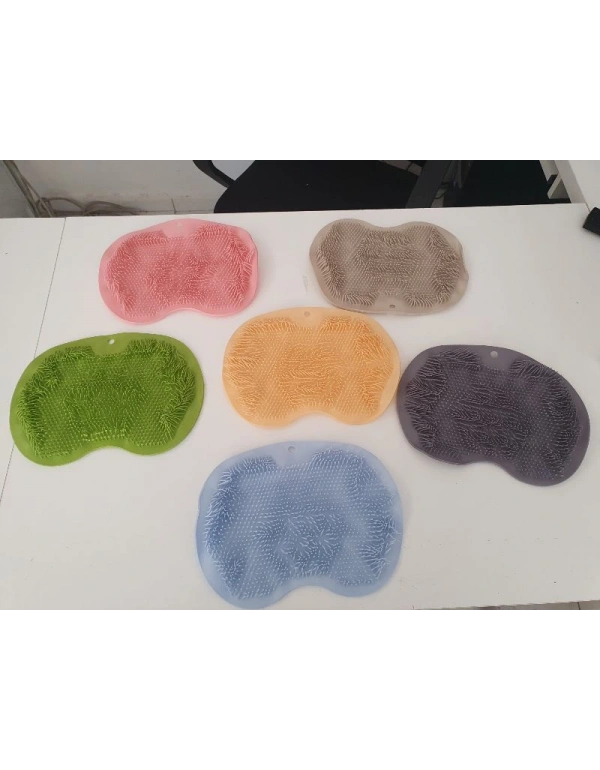 Silikon Banyo Duş Sırt Kesesi Vantuzlu Banyo Paspas