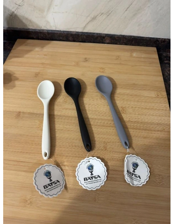 Armony Silikon Mini Kaşık Siyah
