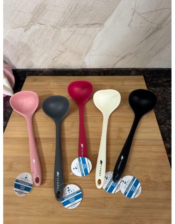 İvory Silikon Jumbo Kepçe Pembe