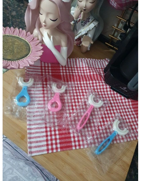 U Diş Fırçası 0-6 Yaş Küçük Pembe