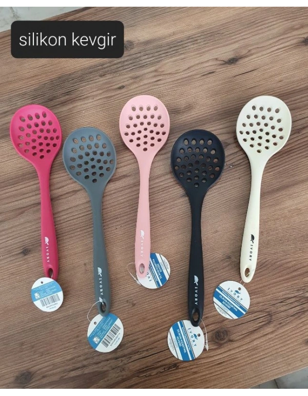 İvory Silikon Kevgir Gri