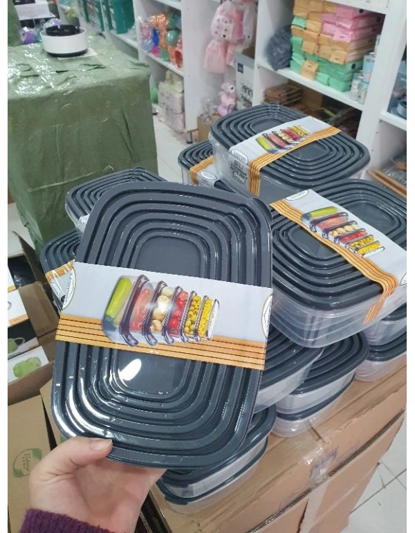 6Lı Violet Saklama Kabı Gri