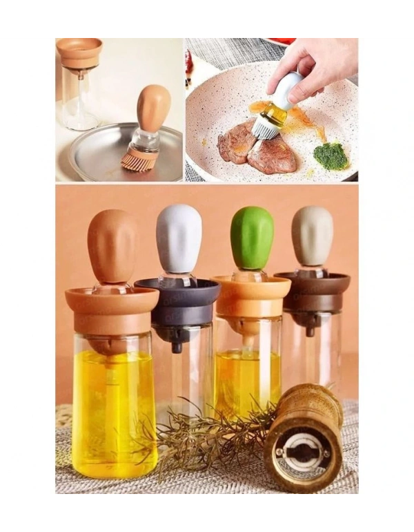 Silikon Hazneli Yağdanlık Fırçalı