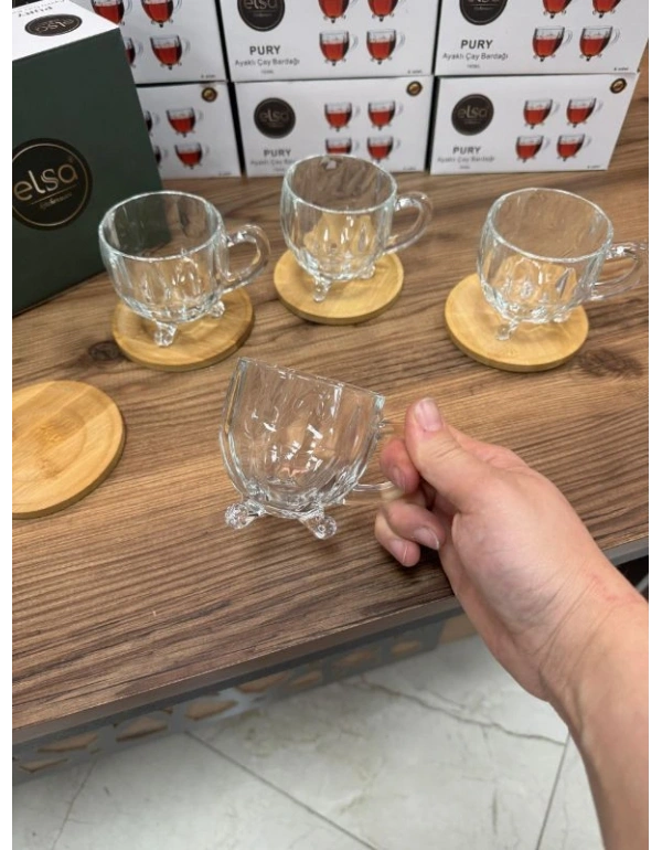 4lu Ayaklı Çay Bardağı Madam Coco Model