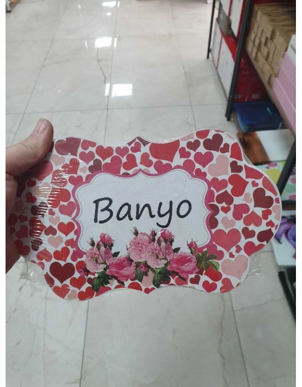 Banyo Yazılı Askı