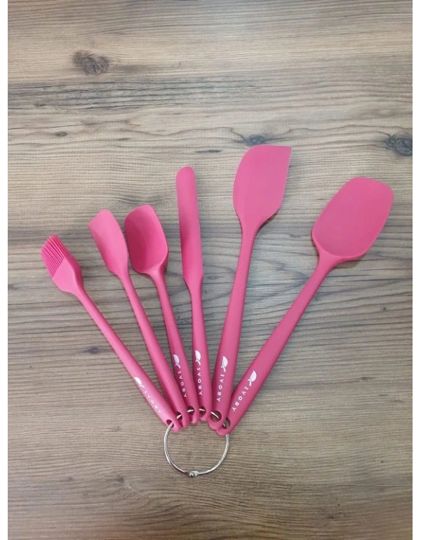 İvory 6Lı Spatula Fuşya