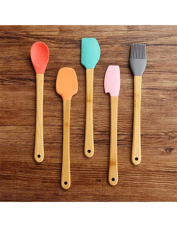 Bambu Mini Spatula 5Li Renkli