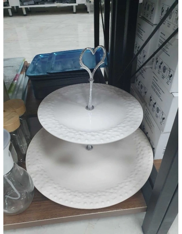 2 Katlı Kurabiyelik Prs Cam