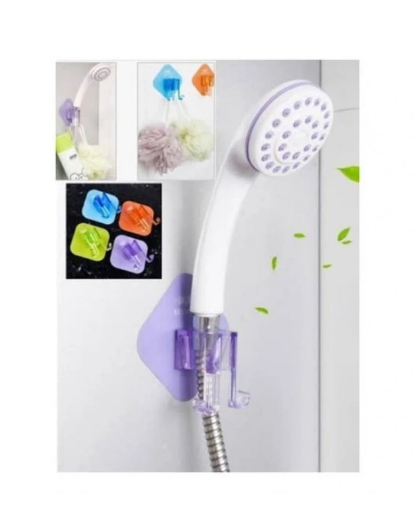 Yapışkanlı Duş Başlık Tutucu Mavi