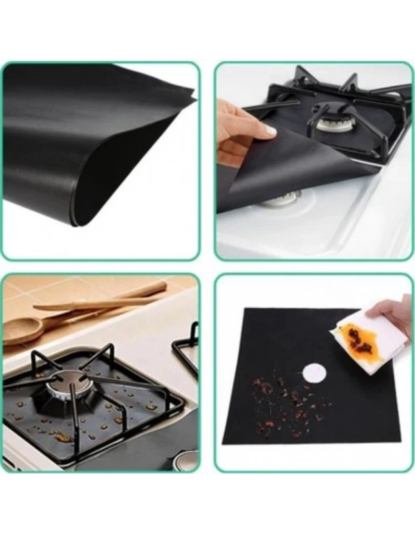 4Lü Ocak Folyo Siyah