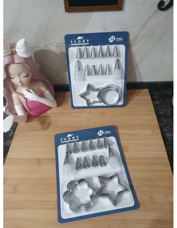 22 Parça Pasta Dekorasyon Seti