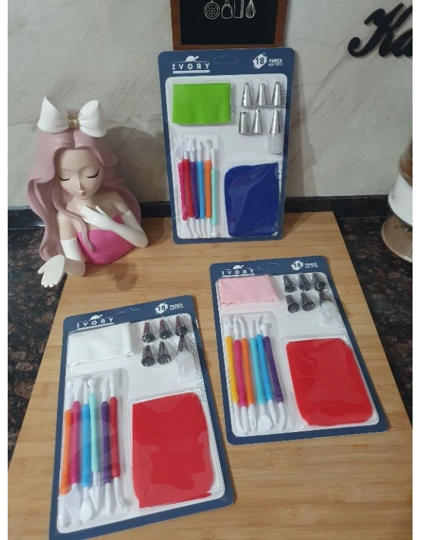 18 Parça Pasta Dekorasyon Seti