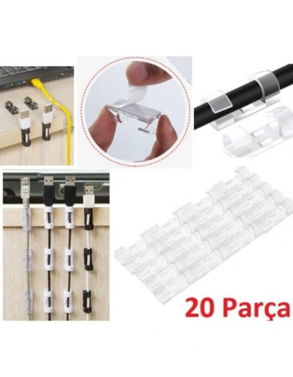 Kablo Tutucu 20Lı Klips