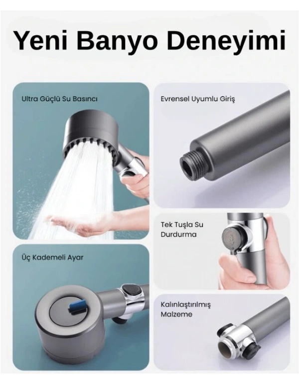 Masajlı Duş Başlığı