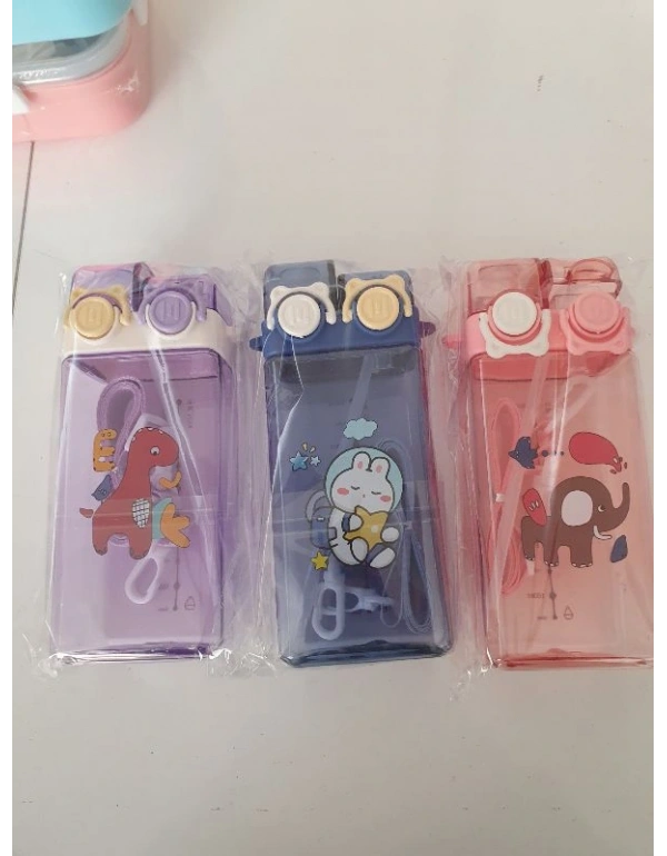 Çift Ağızlı Kare Matara 570 Ml