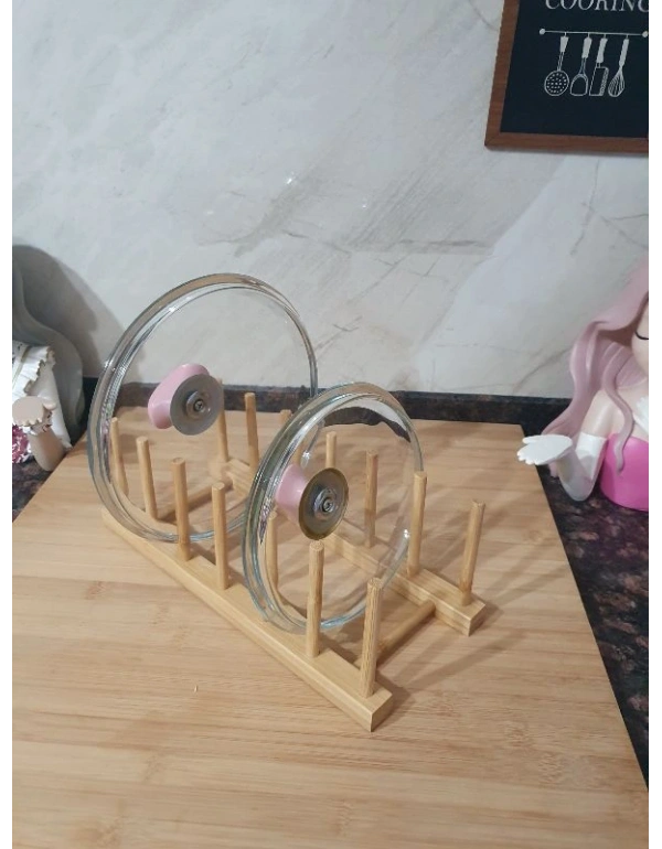 Ahşap Tabaklık Tabak Organizer Düzenleyici