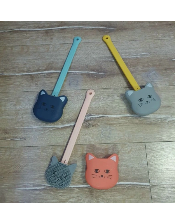 Kedi Model Silikon Wc Fırça
