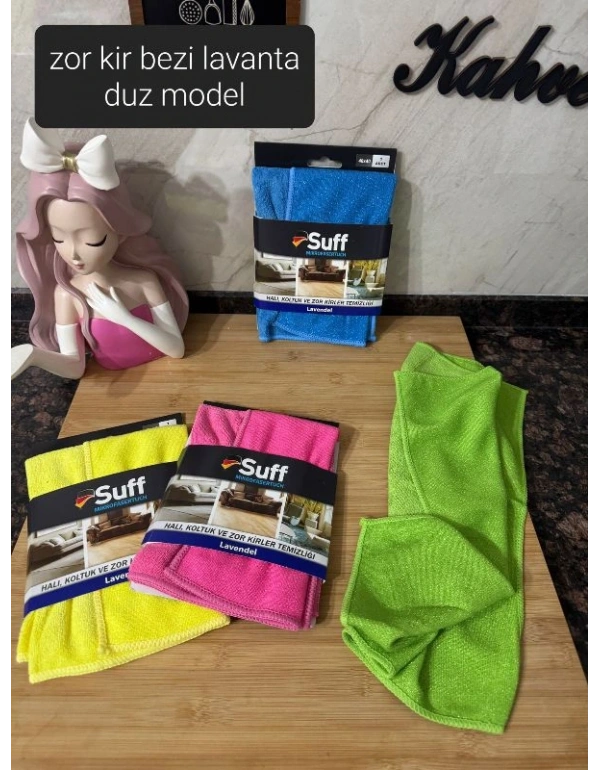 Suff Lavendel Düz Model Zor Kir Bezi 40X40