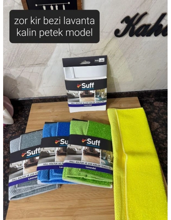 Suff Lavendel Petek Model Tırtıklı Zor Kir Bezi 40X40