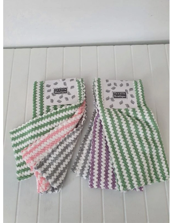 Waffle Bez Lüks Dalgalı Süper Emici 3Lü