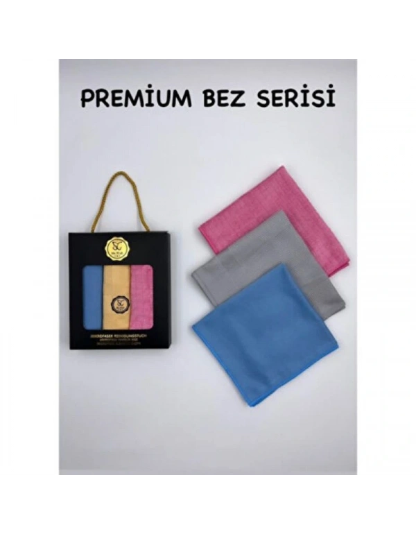 3Lü Mikrofiber Bez Solingen Cam Bezi