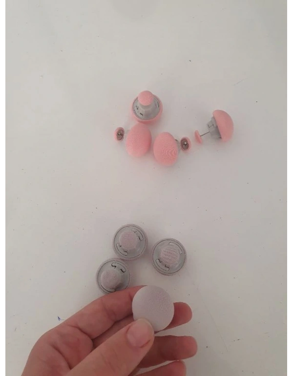 Düz Mantar Nevresim Sabitleme MOR LILA 4Lü