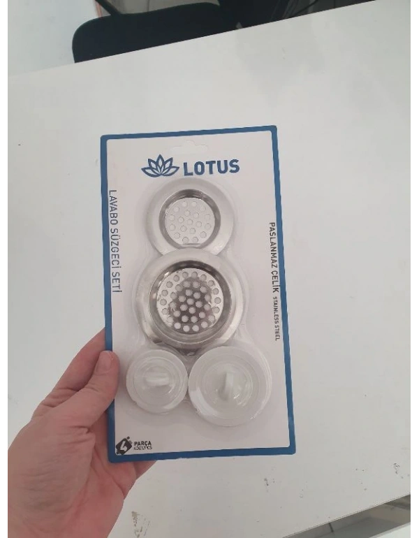 Küvet Paslanmaz Çelik Lavabo Süzgeci