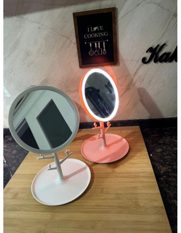 Yuvarlak Led Işıklı 3 Modlu Makyaj Aynası