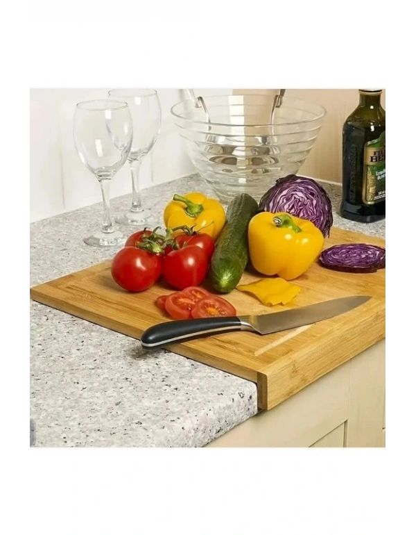 Tezgah Üstü Bambu Kesim Sunum Tahtası Küçük 45X38 Cm