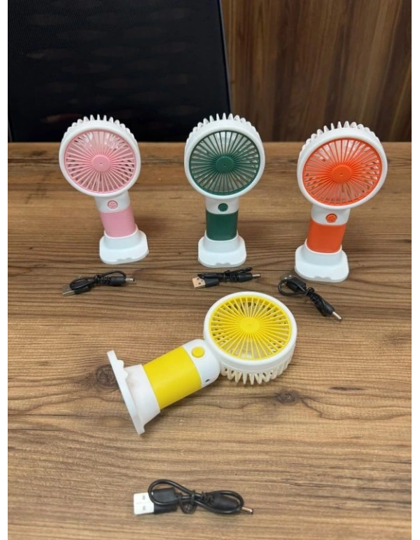 2 Kademeli Işıklı Mini El Fanı