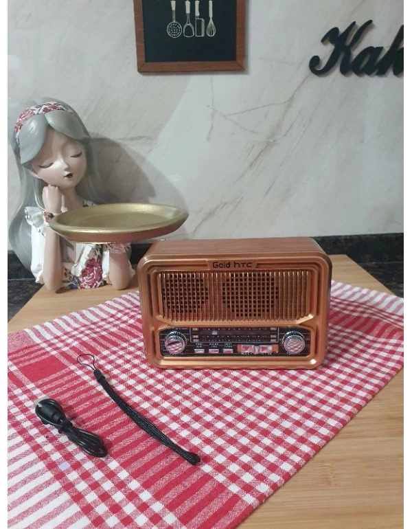 Şarjlı Güneş Enerjili Nostaljik Mini Radio