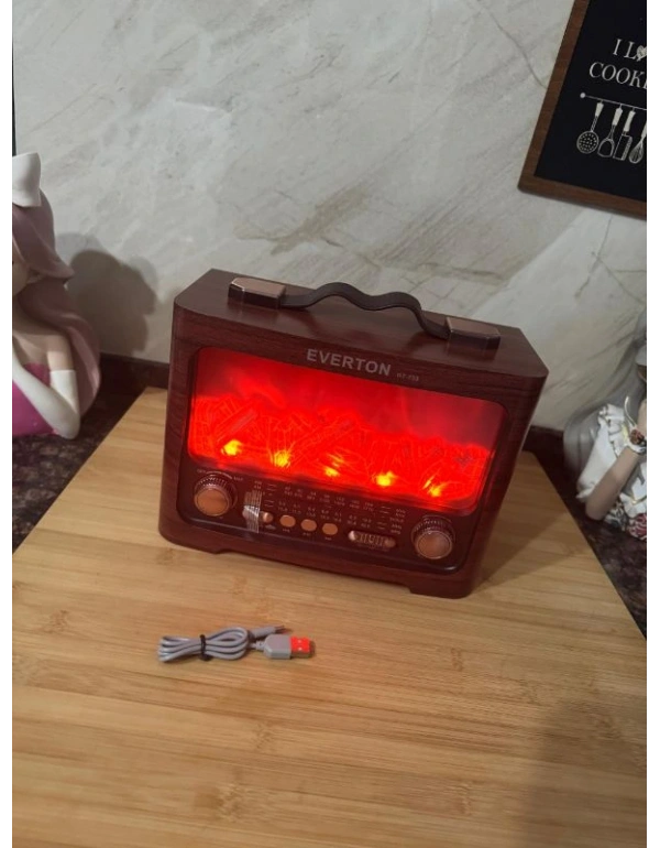 Şömine Görünümlü Nostaljik Radio