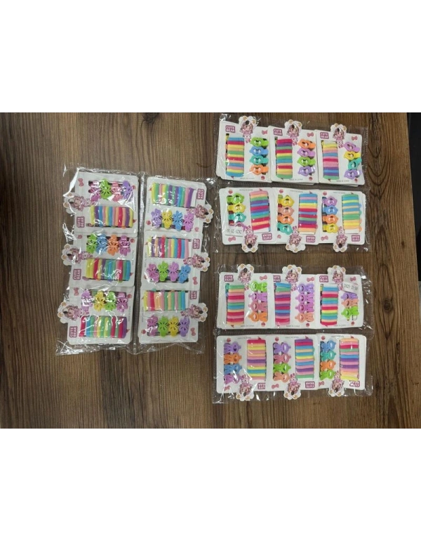 Renkli Havlu Toka Ve 4lu Klips Toka Set Km 21-10