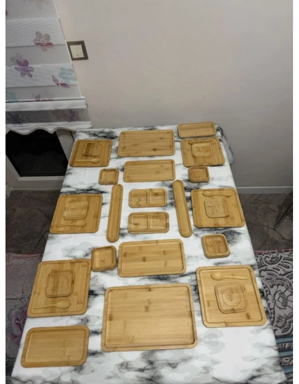 32 Parça Bambu Kahvaltı Seti