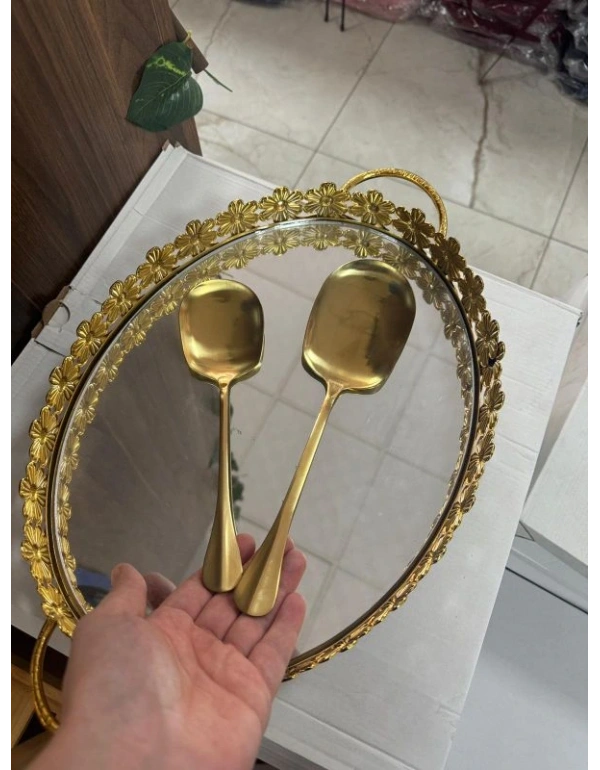Servis Kaşığı Büyük Gold