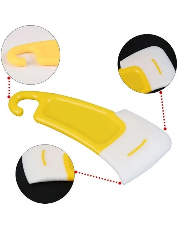 Yağ Leke Kaziyici Silikon Spatula Sarı