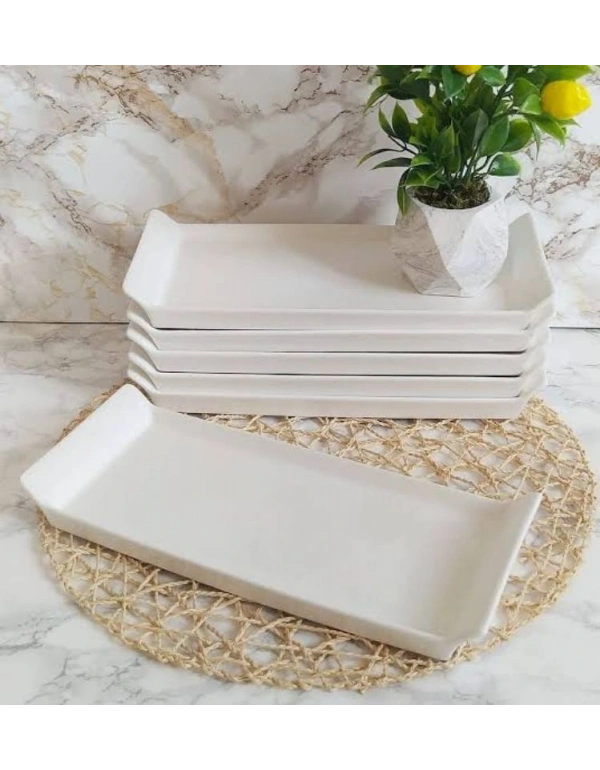 Uzun Seramik Tabak