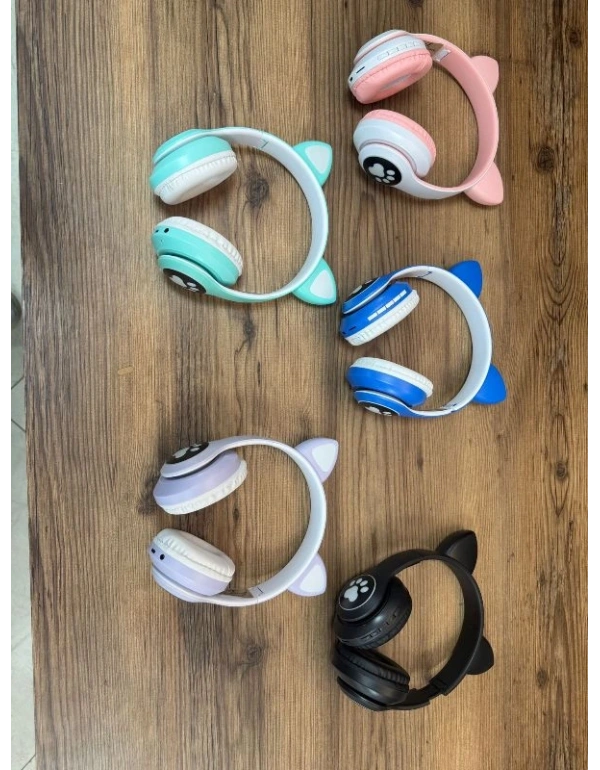 Kedili Kulaklık Mint Yeşili