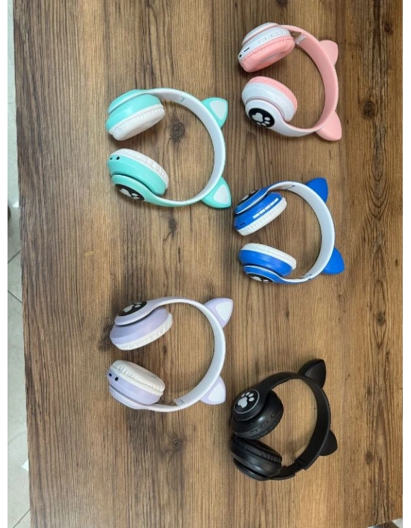 Kedili Kulaklık Pembe