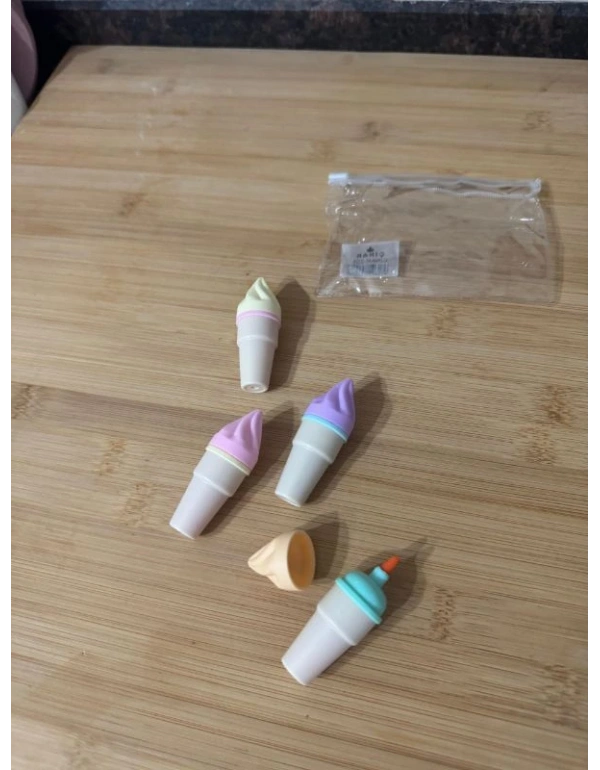 4lü Dondurma Keçeli Kalem