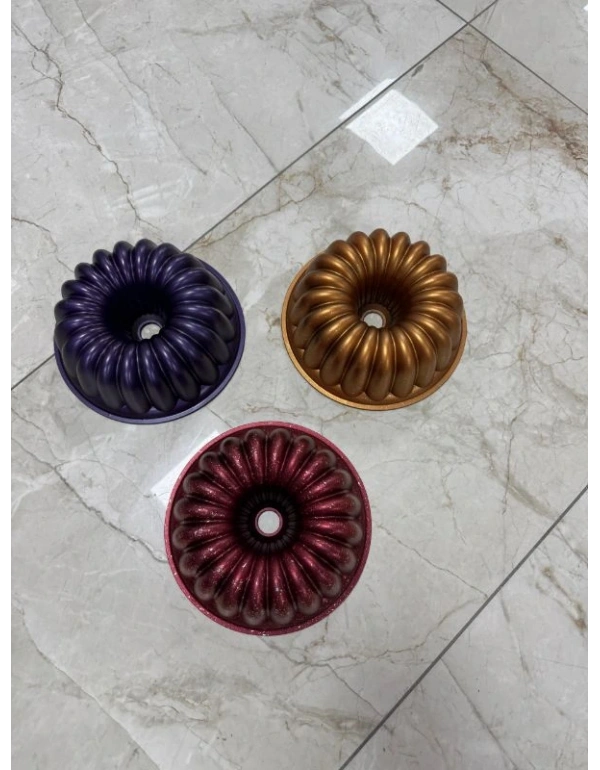 Hamarat Döküm Dilimli Kek Kalıbı Bordo