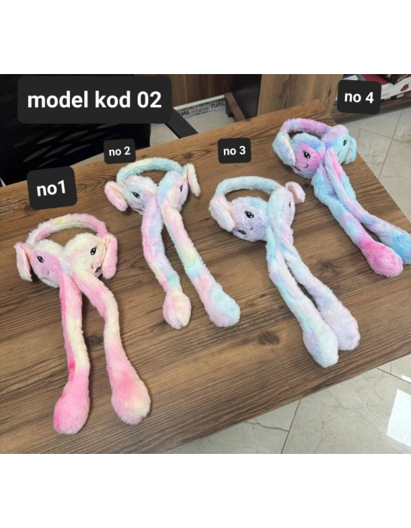 Peluş Kulaklık No 2 Renkli Model