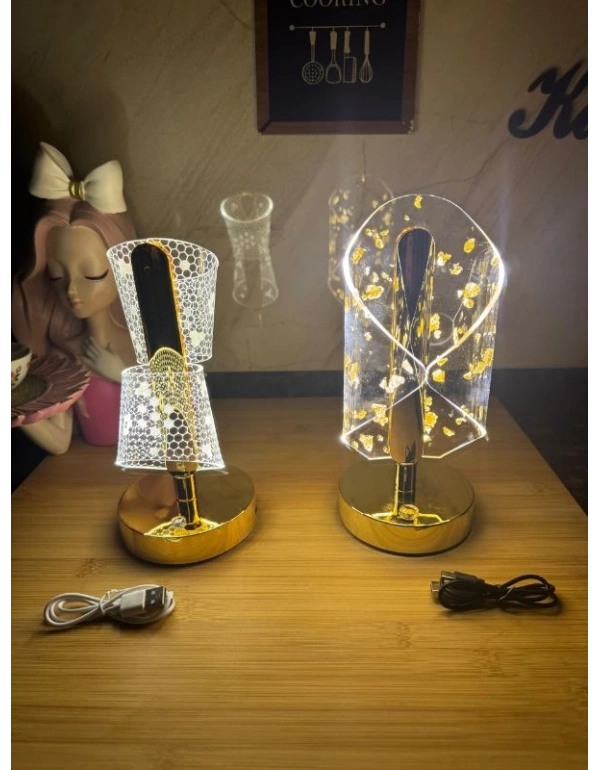 Dokunmatik Şarjlı Masa Lambası Gold 3115